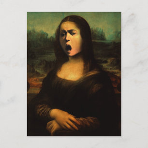 Cartão Postal Mona Lisa do Caravaggio