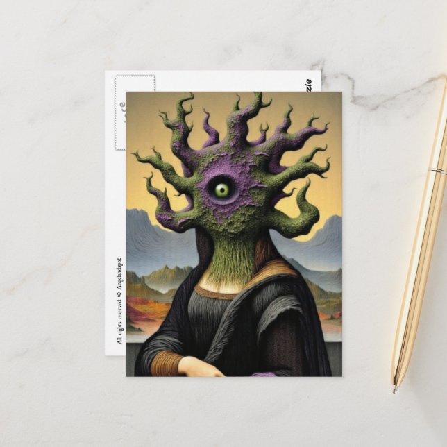 Cartão Postal Mona Lisa Horror (Frente/Verso In Situ)