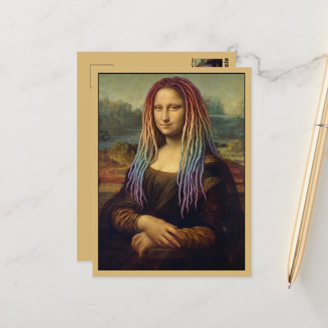 Cartão Postal Mona Lisa LGBT (Frente/Verso In Situ)