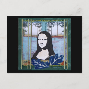 Cartão Postal Mona Lisa no País