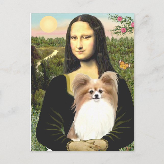 Cartão Postal Mona Lisa - Papillon 4 (Frente)