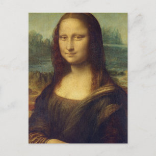 Cartão Postal Mona Lisa Picture Ledge