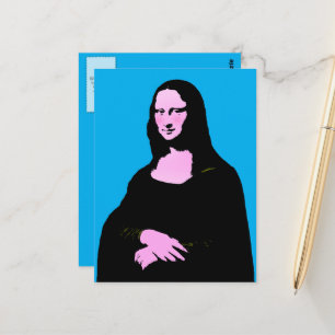 Cartão Postal Mona Lisa Pop Art