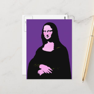 Cartão Postal Mona Lisa Pop Art