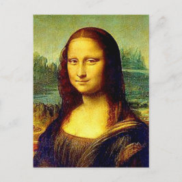 Cartão Postal Mona Lisa por Da Vinci, Belas Artes