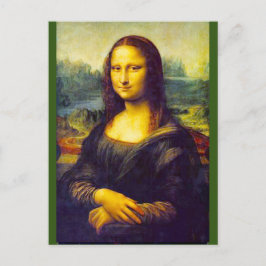 Cartão Postal Mona Lisa por Da Vinci, Belas Artes,
