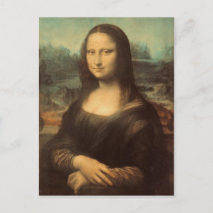 Cartão Postal Mona Lisa por Leonardo da Vinci
