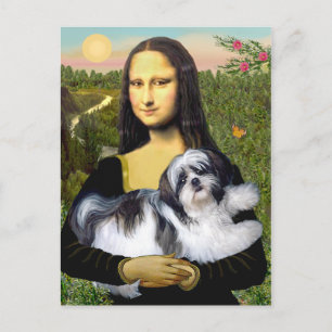 Cartão Postal Mona Lisa - Shih Tzu (A-ld)