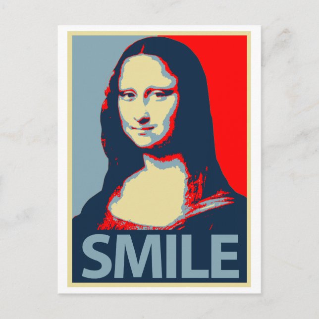 Cartão Postal Mona Lisa Smile (Frente)