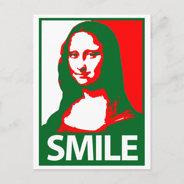 Cartão Postal Mona Lisa Smile (Frente)