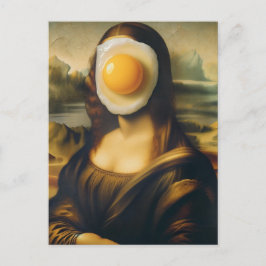 Cartão Postal Mona Sunnyside Up Engraçado