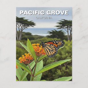Cartão Postal Monarca Borboleta Pacífico Grove Viagem da Califór