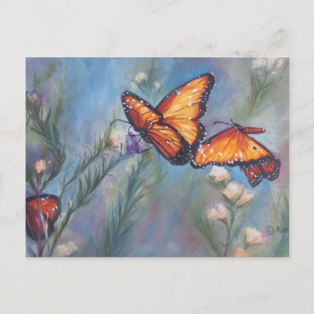 Cartão Postal Monarcas Dançantes (Frente)