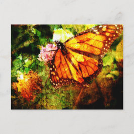 Cartão Postal Monarch Grunge
