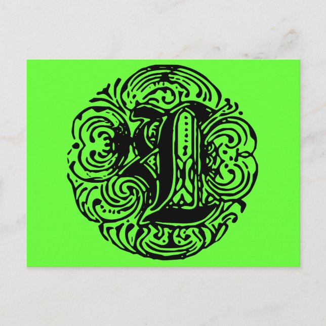 Cartão Postal Monarquia "L" (Frente)