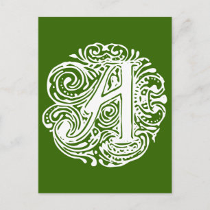 Cartão Postal Monarquia - Letra branca "A"