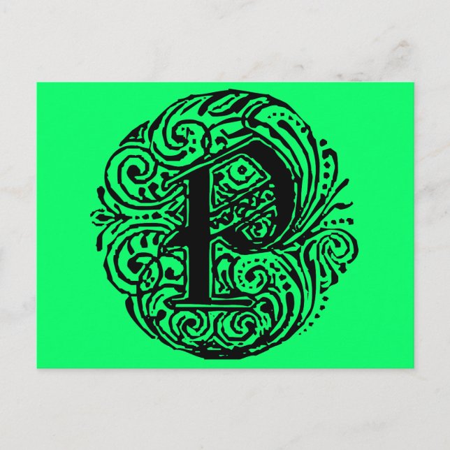 Cartão Postal Monarquia "P" (Frente)