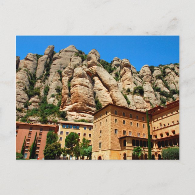 Cartão Postal Monastério Montserrat, Catalunha, Espanha (Frente)