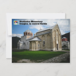 Cartão Postal MONASTÉRIOS SÉRVIOS - Mosteiro de Estenica