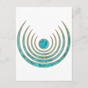 Cartão Postal Mond Zauber "Blue Moon", Luna Amulett