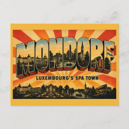 Cartão Postal Mondorf-les-Bains Cidade Termal do Luxemburgo Arte