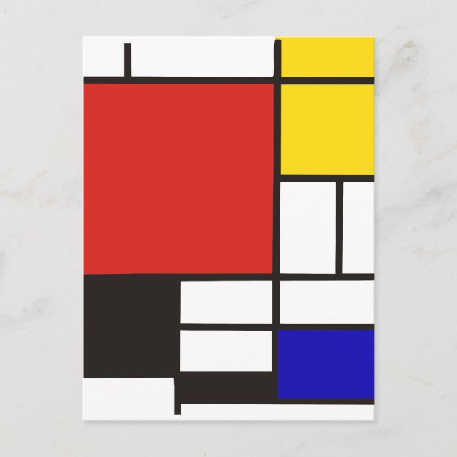 Cartão Postal Mondrian (Frente)