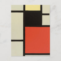Mondrian Composition Modern Abstrato Pintura