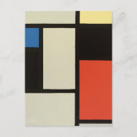 Mondrian Composition Modern Abstrato Pintura