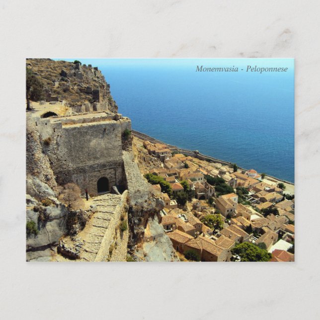 Cartão Postal Monemvasia - Peloponeso (Frente)