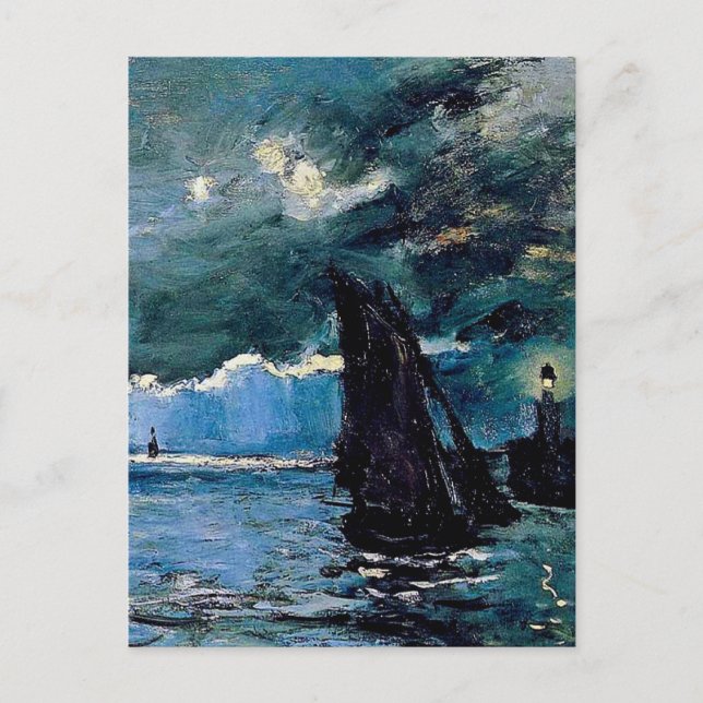 Cartão Postal Monet A Seascape Shipping (Frente)
