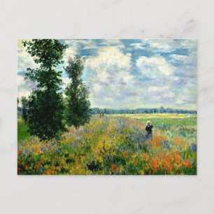 Cartão Postal Monet - Campo de Papoulas, Argenteuil