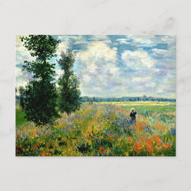 Cartão Postal Monet - Campo de Papoulas, Argenteuil (Frente)