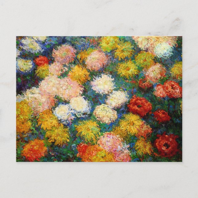 Cartão Postal Monet - Chrysanthemums, 1897 (Frente)