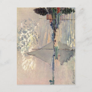 Cartão Postal Monet, Claude Segelboot no Le-Petit-Gennevilliers 