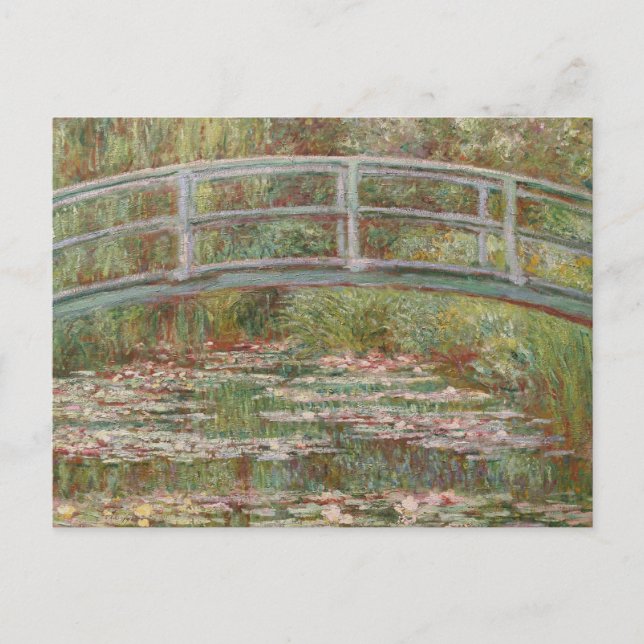 Cartão Postal Monet French Bridge Giverney (Frente)