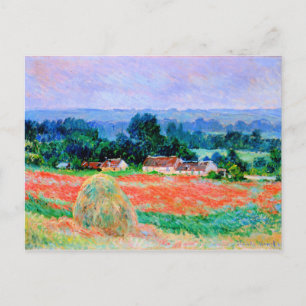 Cartão Postal Monet - Haystack em Giverny, belas artes