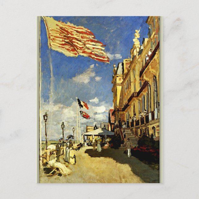 Cartão Postal Monet - Hotel des Roches Noires, Trouville (Frente)