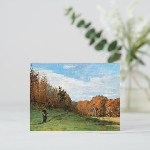 Cartão Postal Monet, Lenhadores na Floresta de Fontainebleau,
