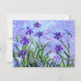 Cartão Postal Monet Lilac Irises