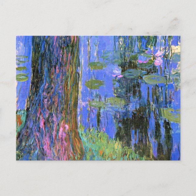Cartão Postal Monet - Lily Pond Selvagem e Água (Frente)