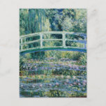 Cartão Postal Monet - Lírios de Água e Ponte Japonesa<br><div class="desc">Ponte aquática e japonesa,  famosa pintura de Claude Monet,  1899</div>