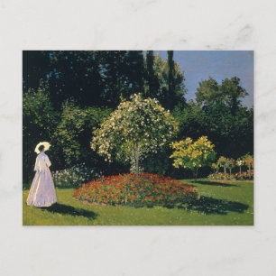 Cartão Postal Monet - Mulher no Jardim