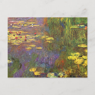 Cartão Postal Monet Ninféias Plantas Aquáticas
