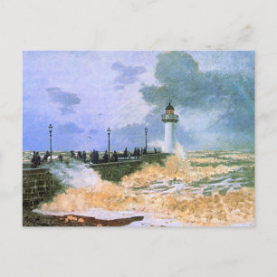 Cartão Postal Monet - O Molhe de Le Havre,