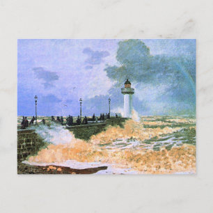 Cartão Postal Monet - O Molhe de Le Havre,
