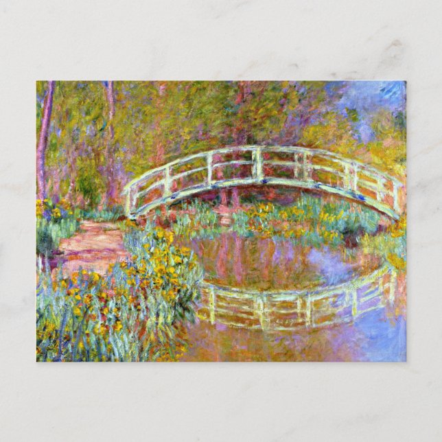 Cartão Postal Monet - Ponte no Jardim de Monet (Frente)