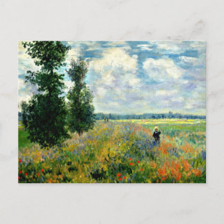 Cartão Postal Monet - Poppy Field, Argenteuil