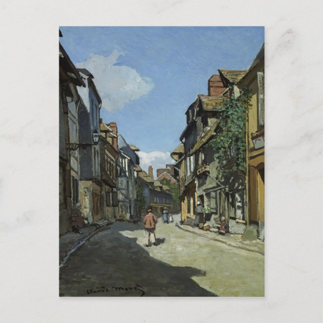 Cartão Postal Monet Rue de la Bavole Honfleur (Frente)