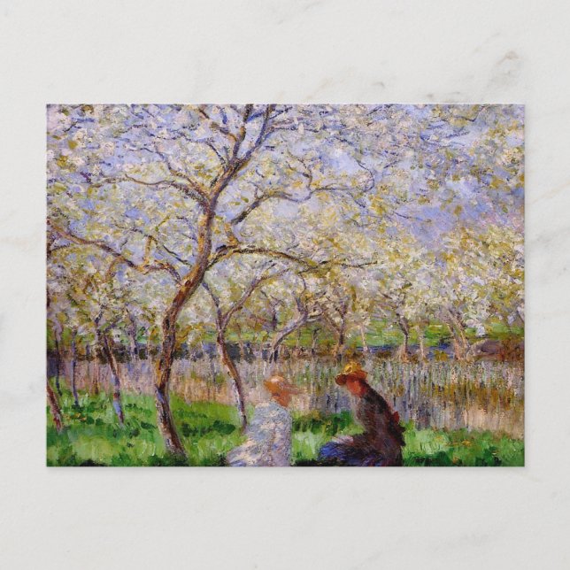 Cartão Postal Monet - Springtime (Frente)