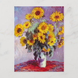 Cartão Postal Monet Sunflower